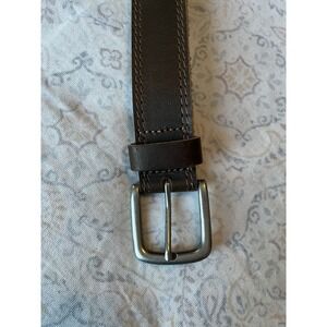 VATAN Men's Genuine Leather Belt Brown Size 48 Vatn 228-BW-56 New‎ In Box